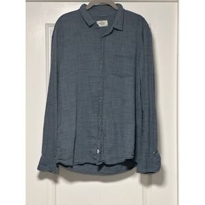 Marine Layer Blue Casual Button Down Shirt